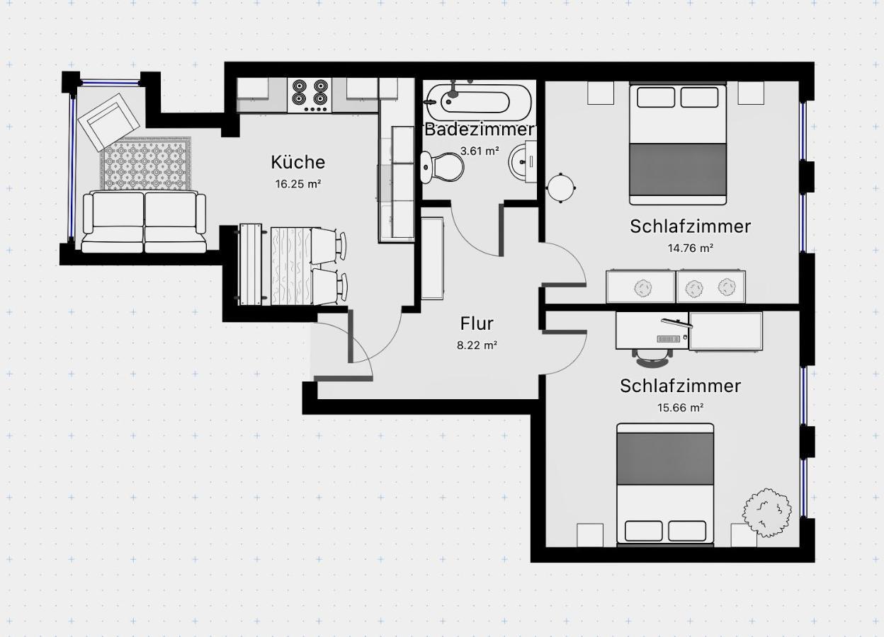 Purple Kitchen - Mit Großer Wohnküche *